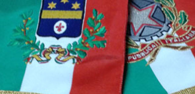 FASCIA DA SINDACO TRICOLORE ITALIA