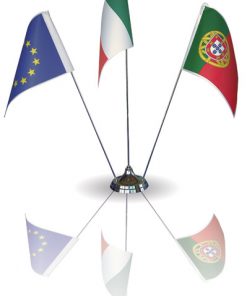 Kit bandierine da tavolo a 3 posti