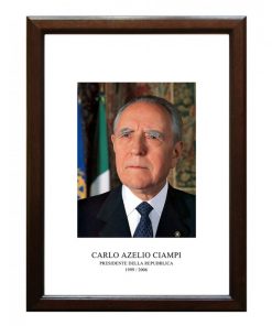 Quadro con foto del Presidente della Repubblica Ciampi
