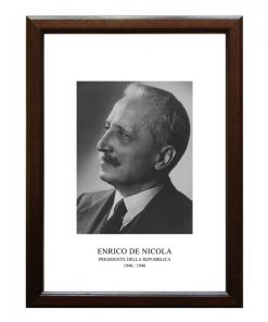 Quadro con foto del Presidente della Repubblica De Nicola