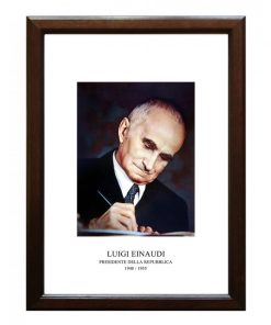 Quadro con foto del Presidente della Repubblica Einaudi