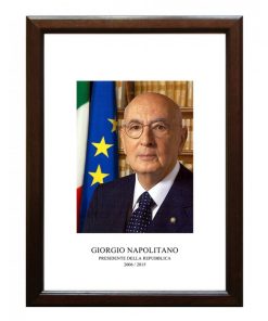 Quadro con foto del Presidente della Repubblica Napolitano