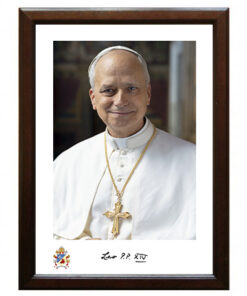 Quadro con foto di Papa Leone XIV